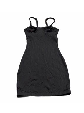 70s/80s European Vintage Palmers Shapewear Mini Slip Dress (Black) Size Medium